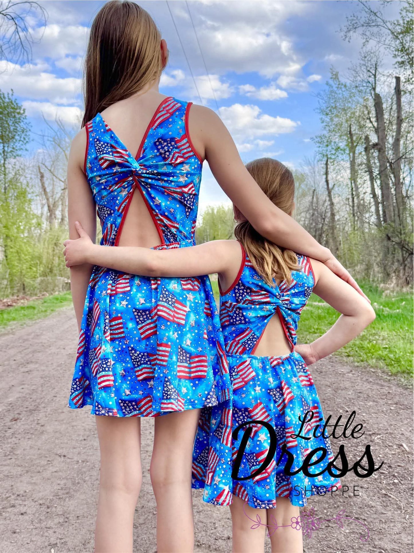 American Flag Twirl Dress