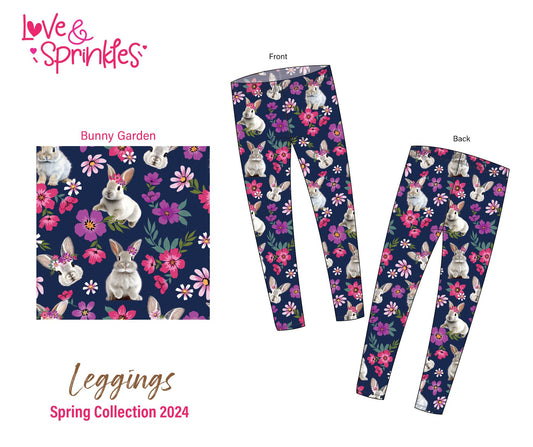 Love & Sprinkles Bunny Garden Leggings