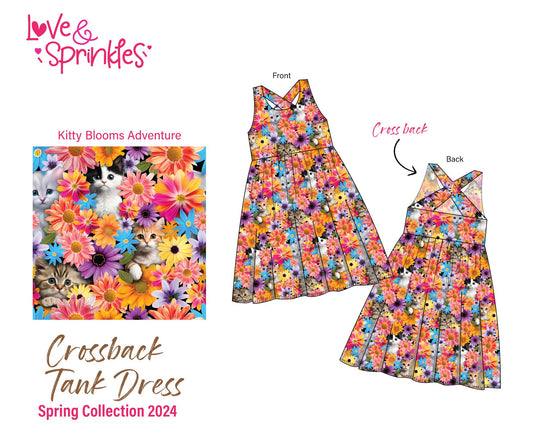 Love & Sprinkles Kitty Bloom Cross Back Tank