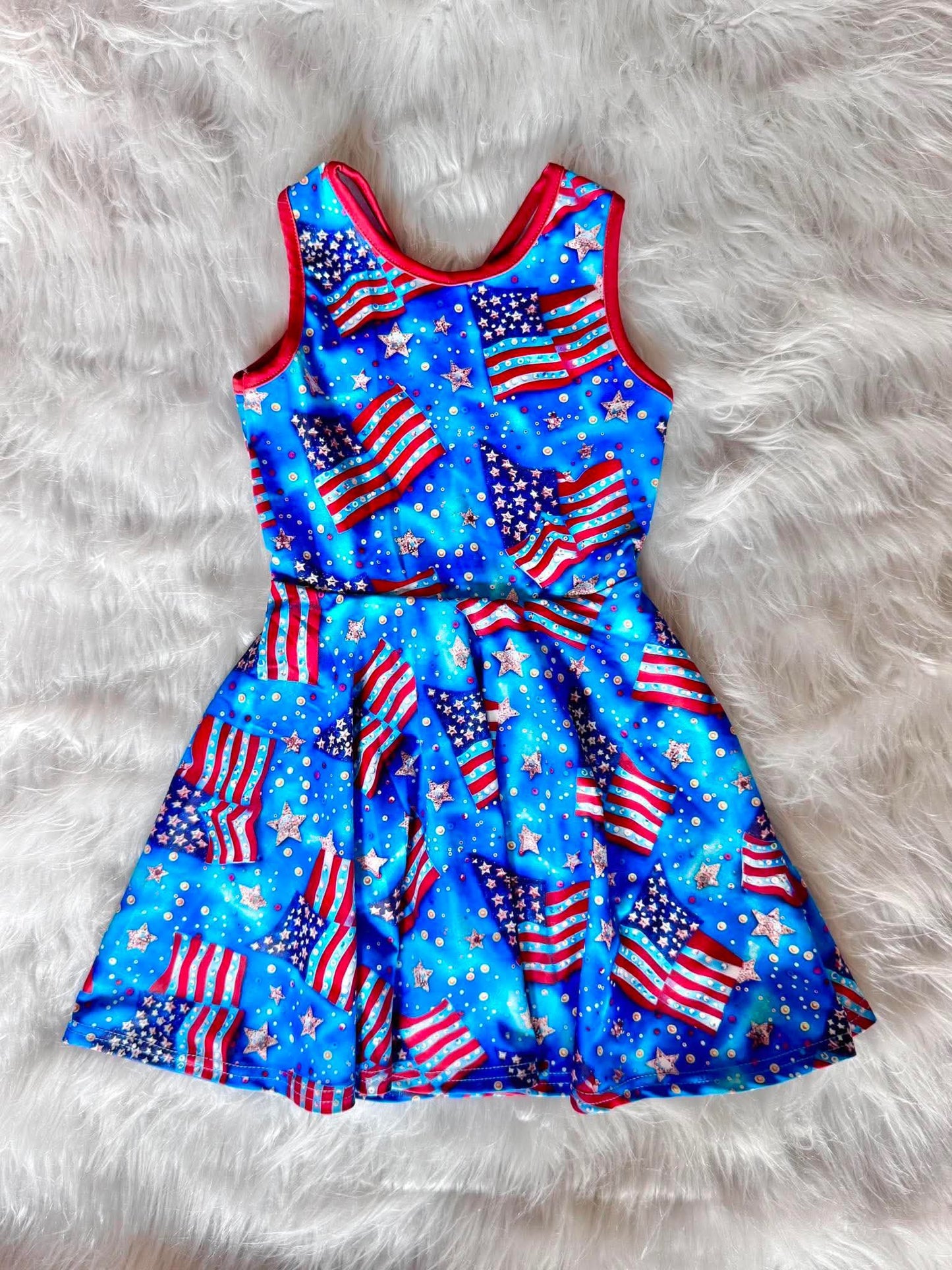 American Flag Twirl Dress