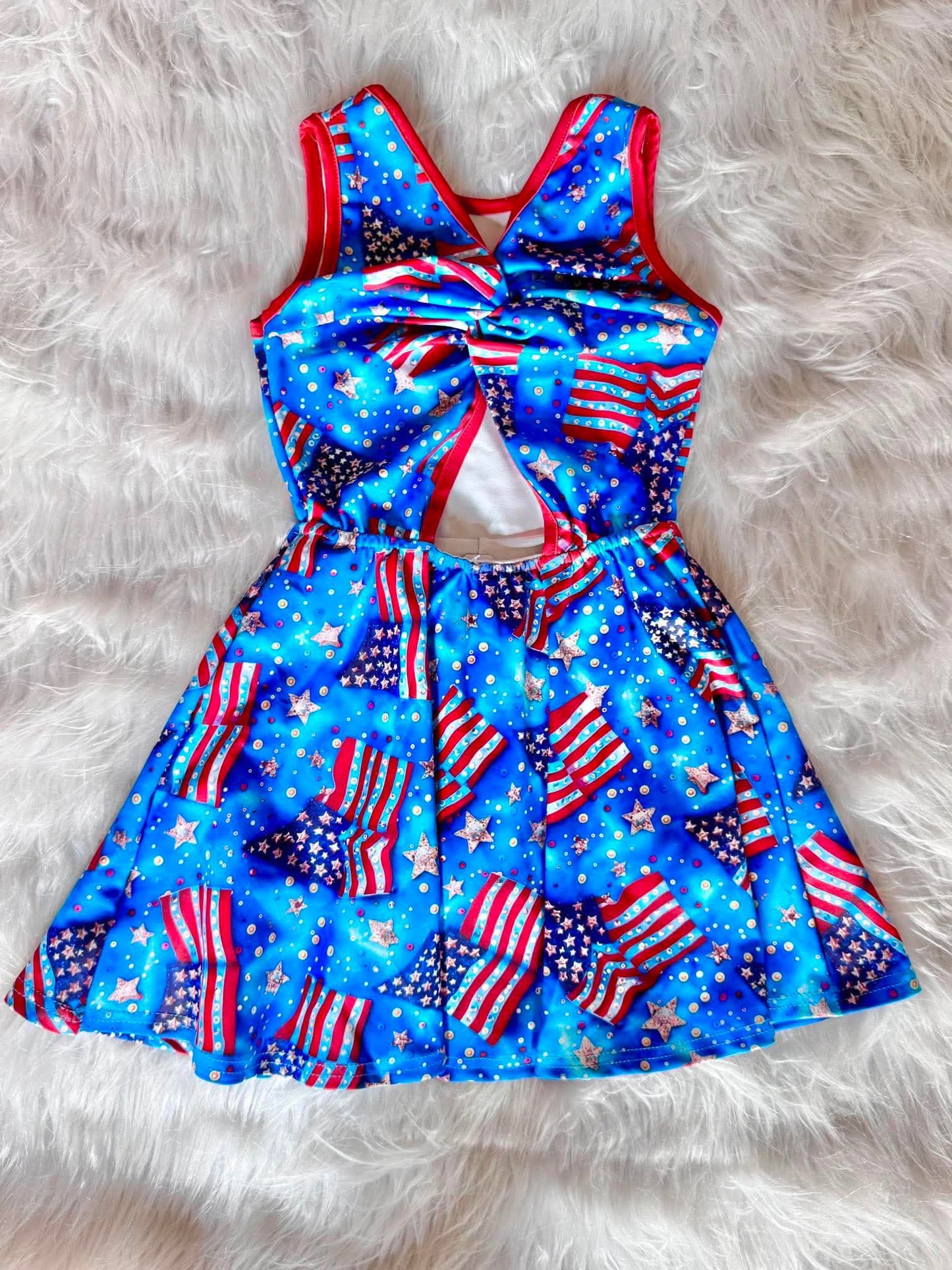 American Flag Twirl Dress