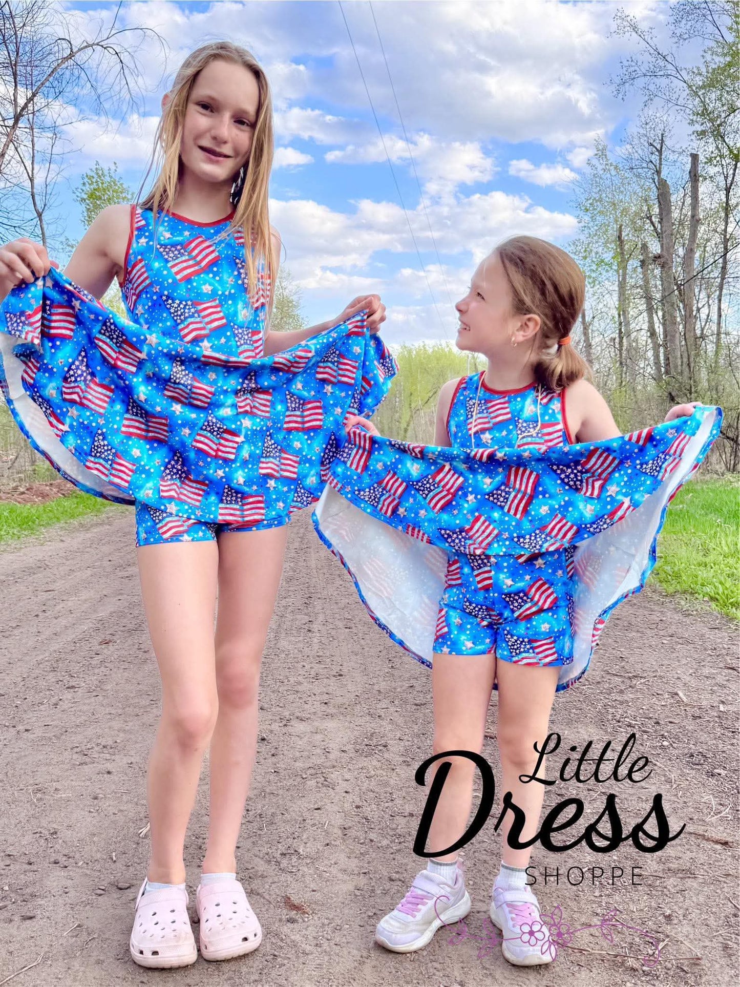 American Flag Twirl Dress