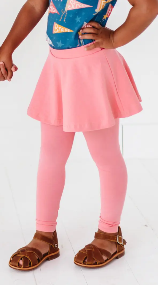 Pink Skirted Leggings