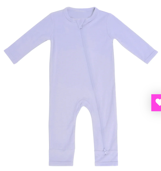 Lilac Bamboo Zippy Romper