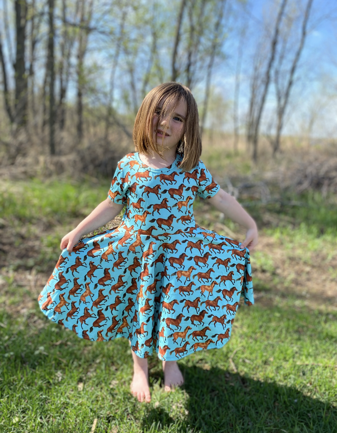 Horse Twirly Dress