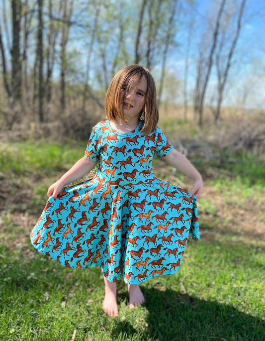 Horse Twirly Dress