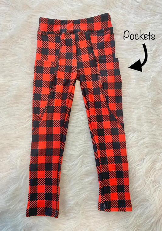 Buffalo Plaid Pocket Leggings