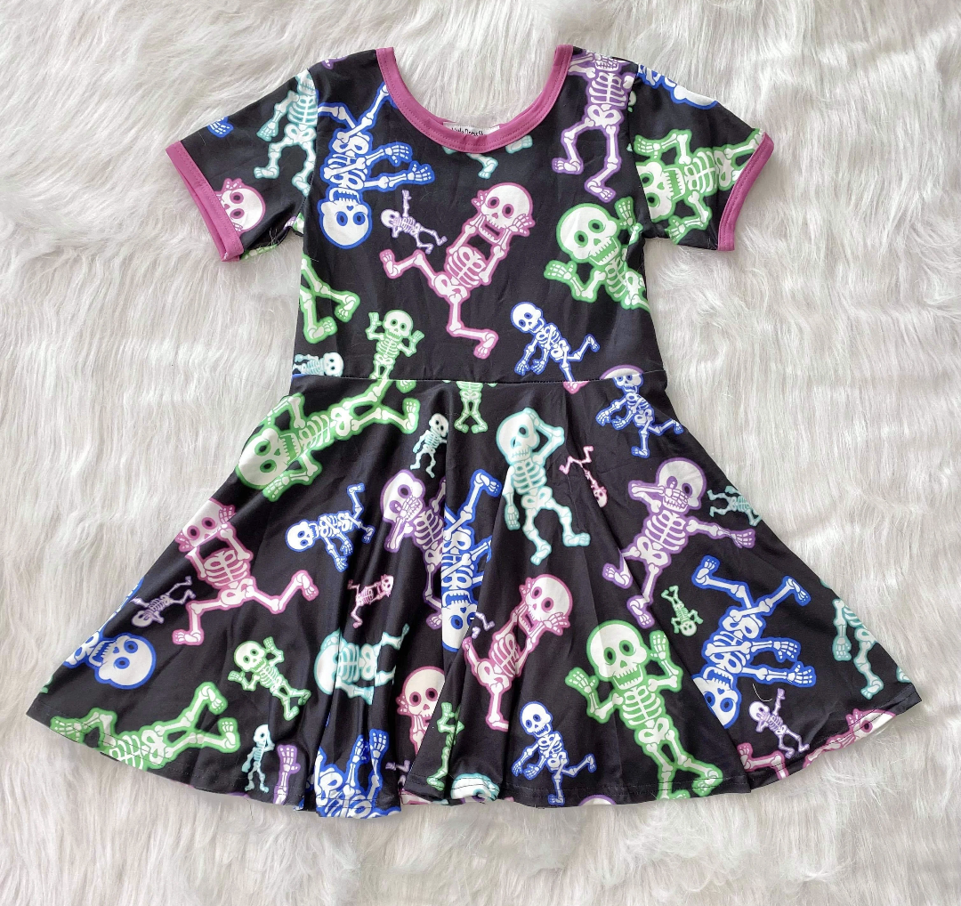 Skeleton Twirly Dress