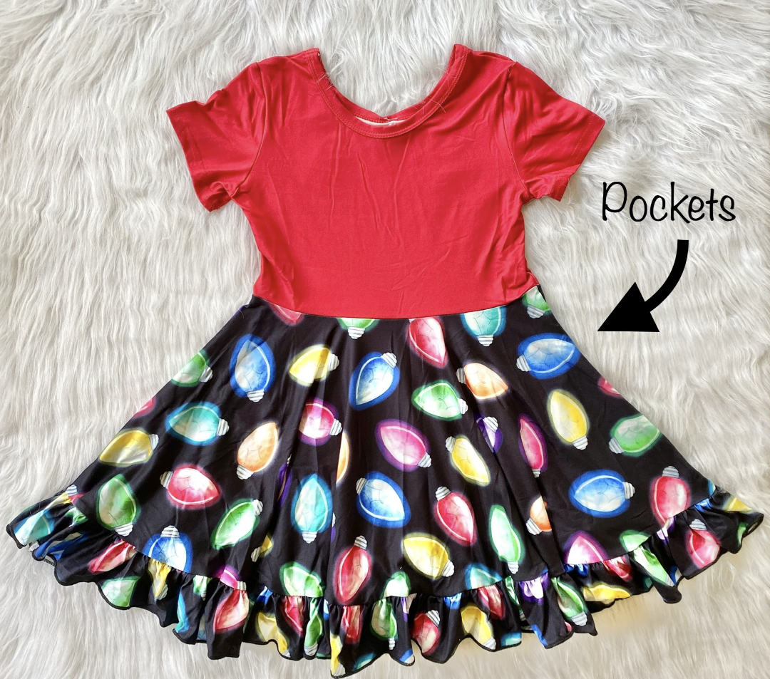 Holiday Lights Twirly Dress