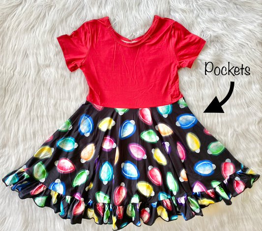 Holiday Lights Twirly Dress