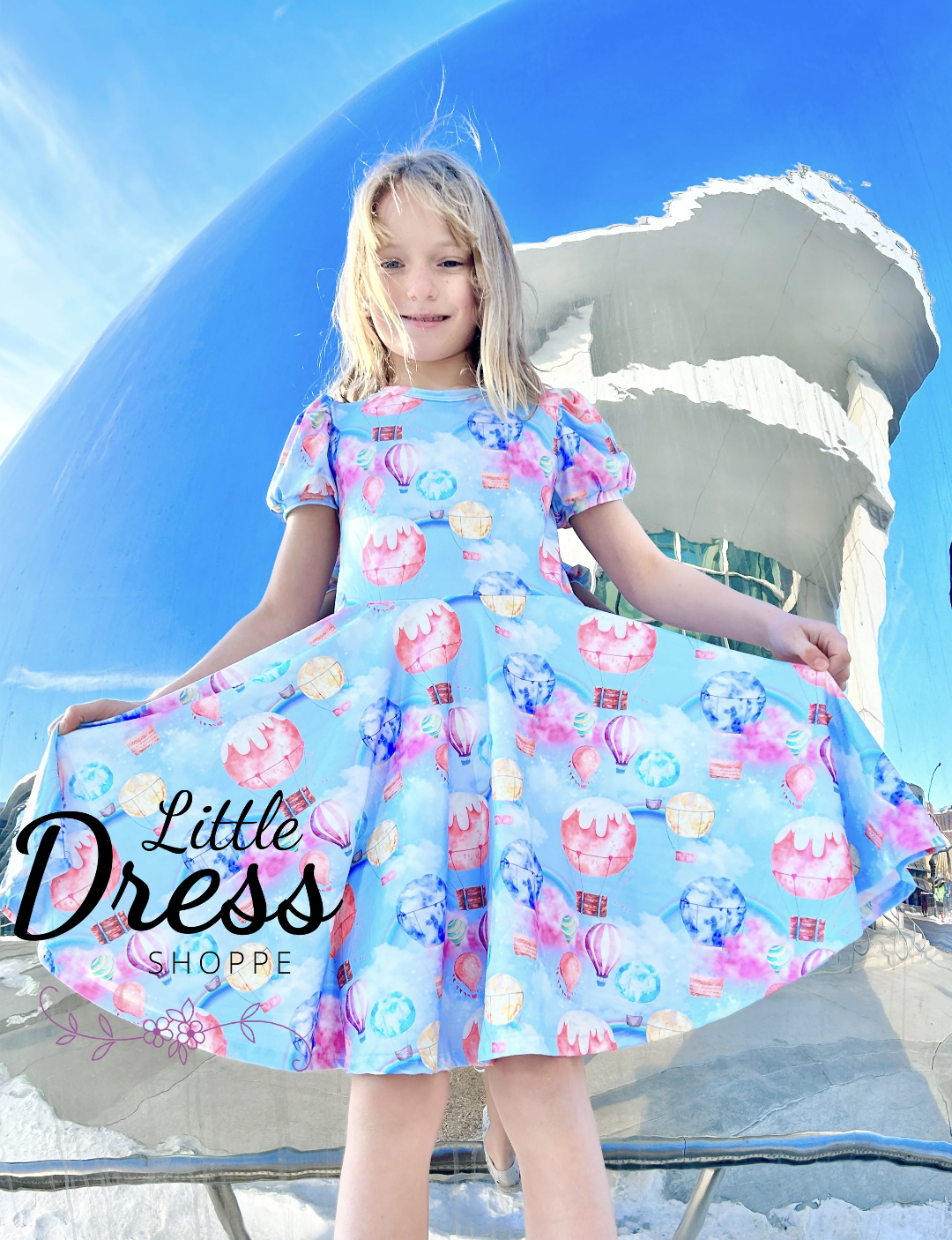 Hot Air Balloon Twirl Dress