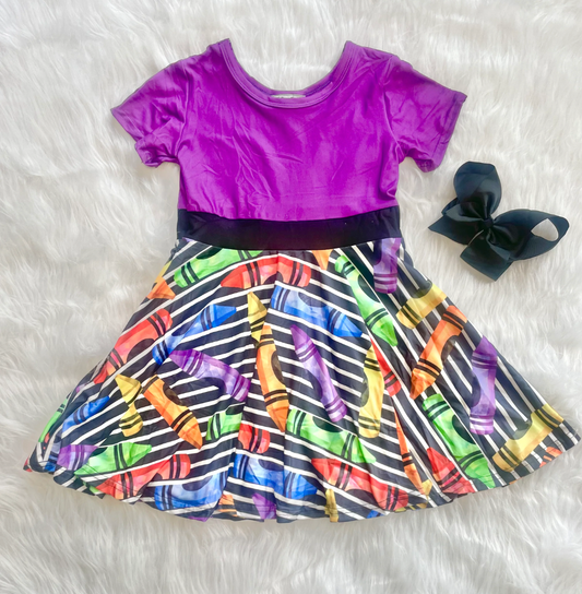Crayon Twirl Dress