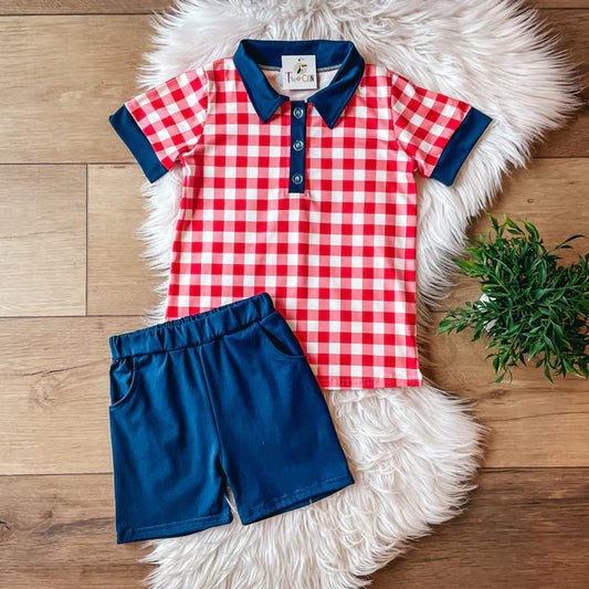 Americana Gingham Set