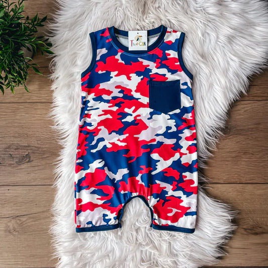 Americana Camo Onesie