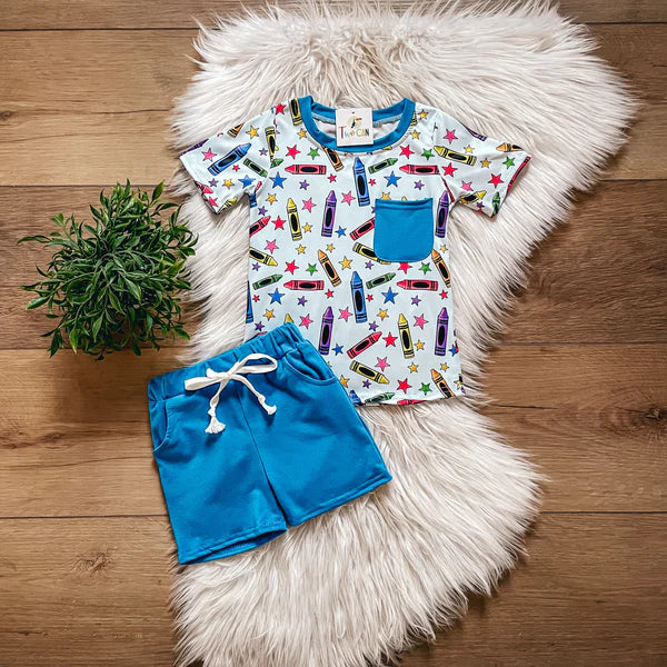 Color Me for School Shorts Set