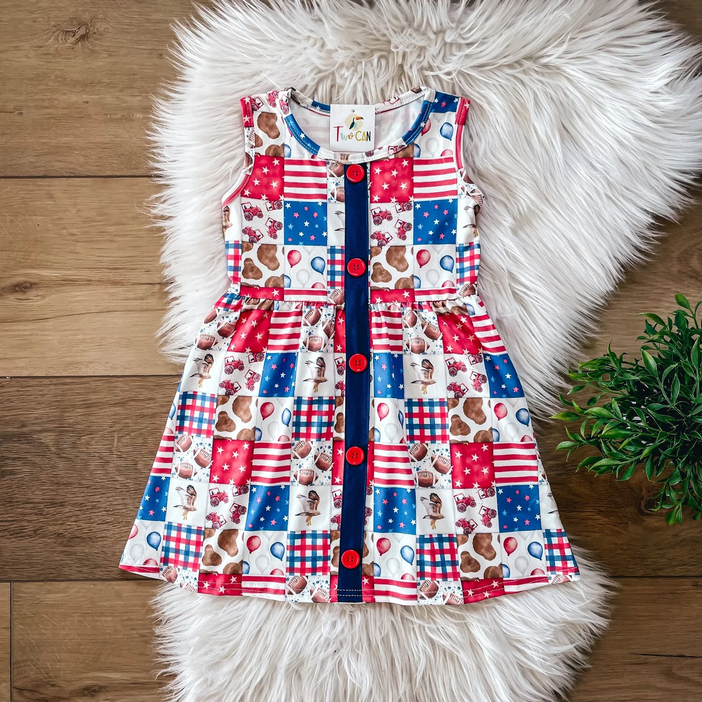 Patriotic Patchwork Dress