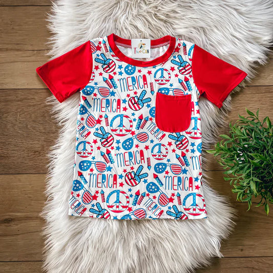 Patriotic Picnic Pocket Tee (Copy)