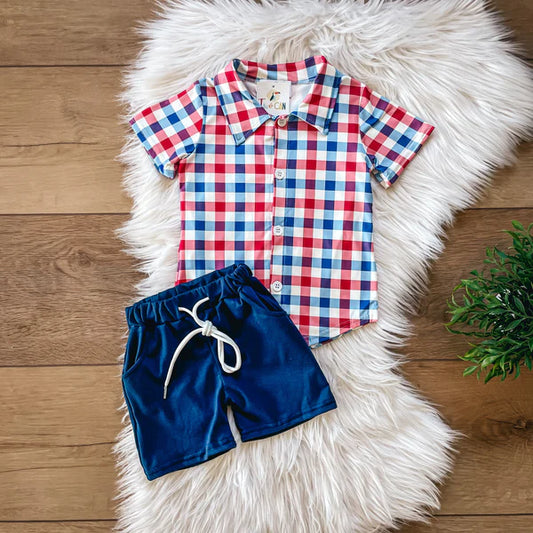 Americana Plaid Set