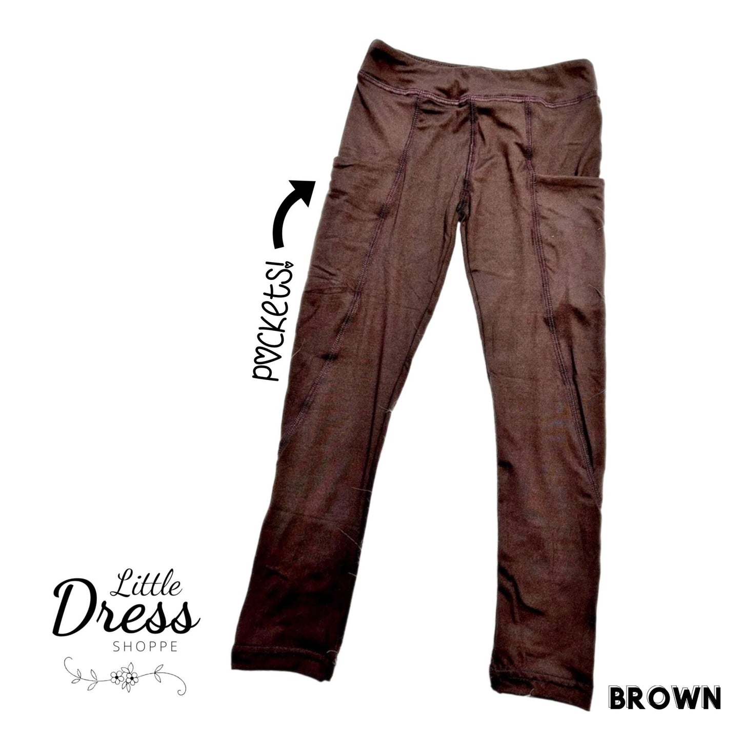 Brown Pocket Legging