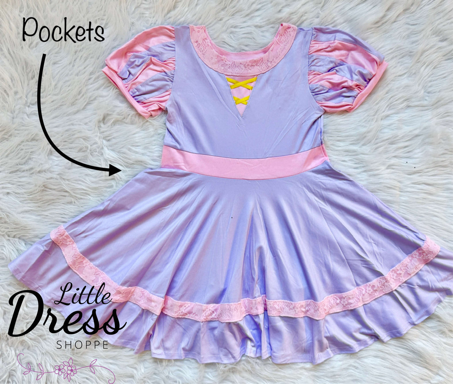 Tangled Princess Twirl Dress