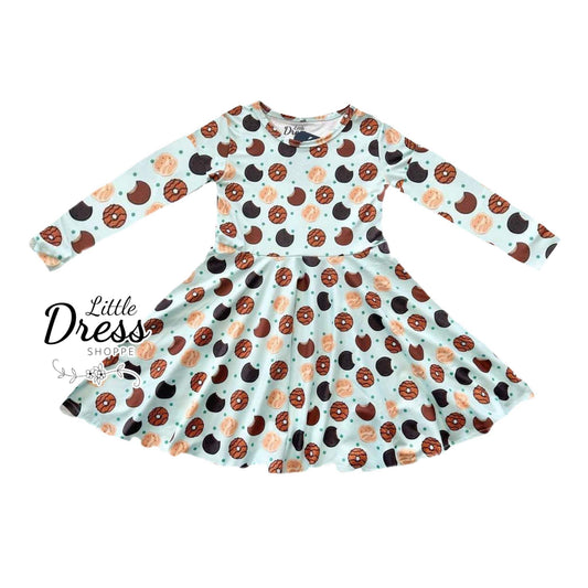 Long Sleeve Girl Scout Cookie Twirl Dress