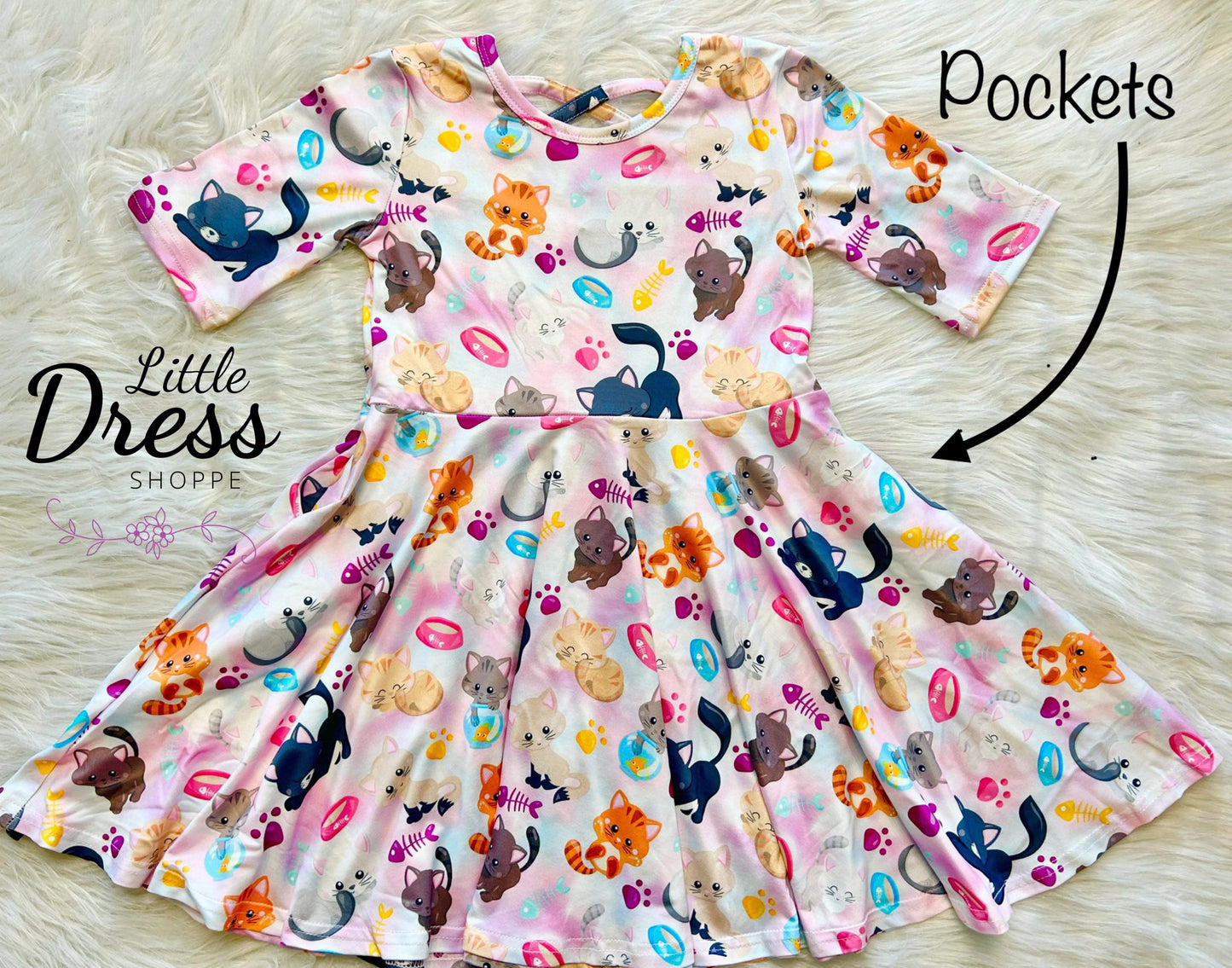 Kitty Twirl Dress