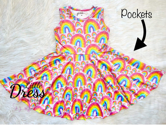 Rainbow Tank Dress