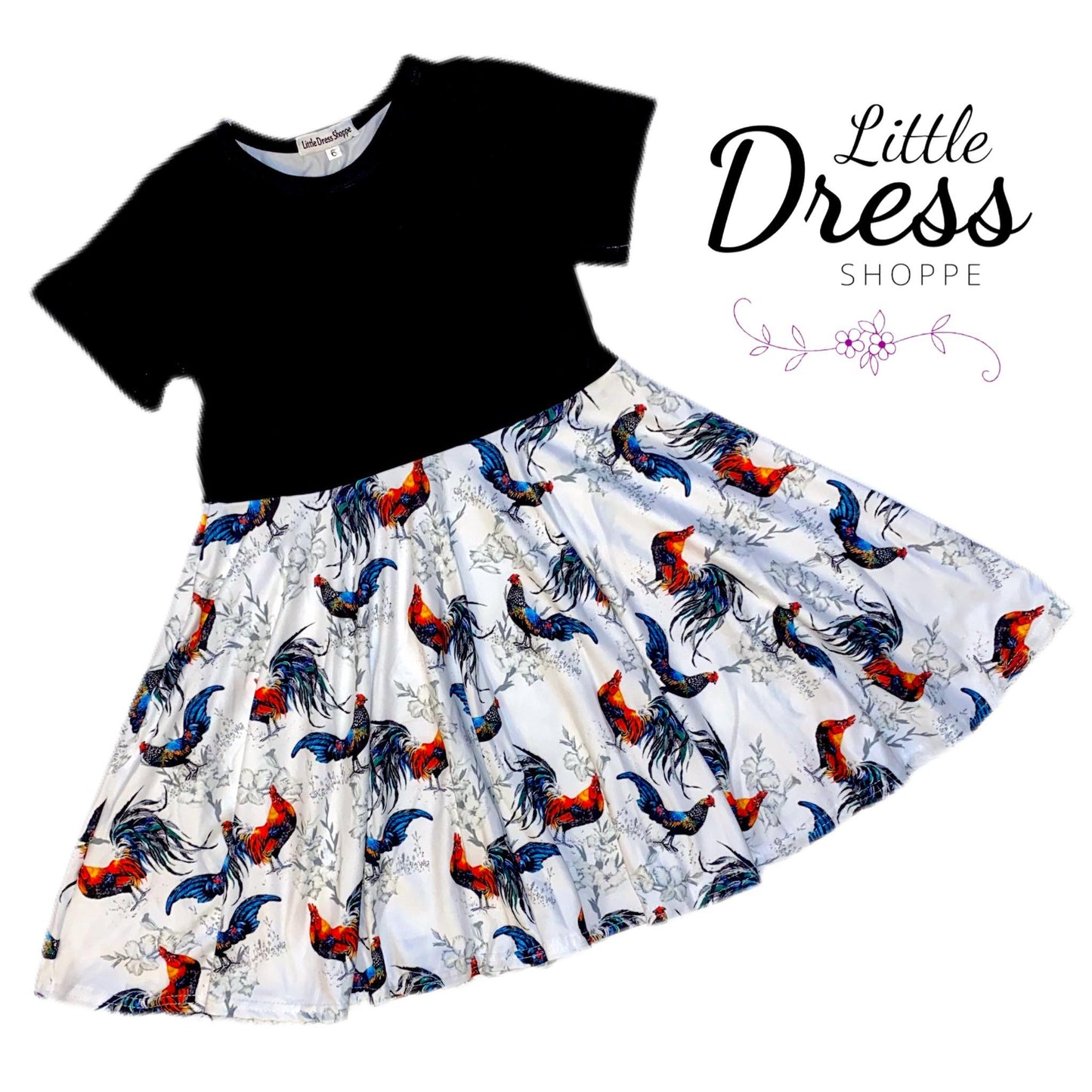Rooster Twirl Dress