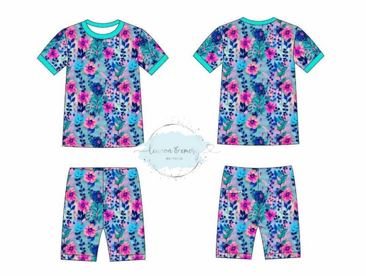 Spring Floral Bamboo PJ Set