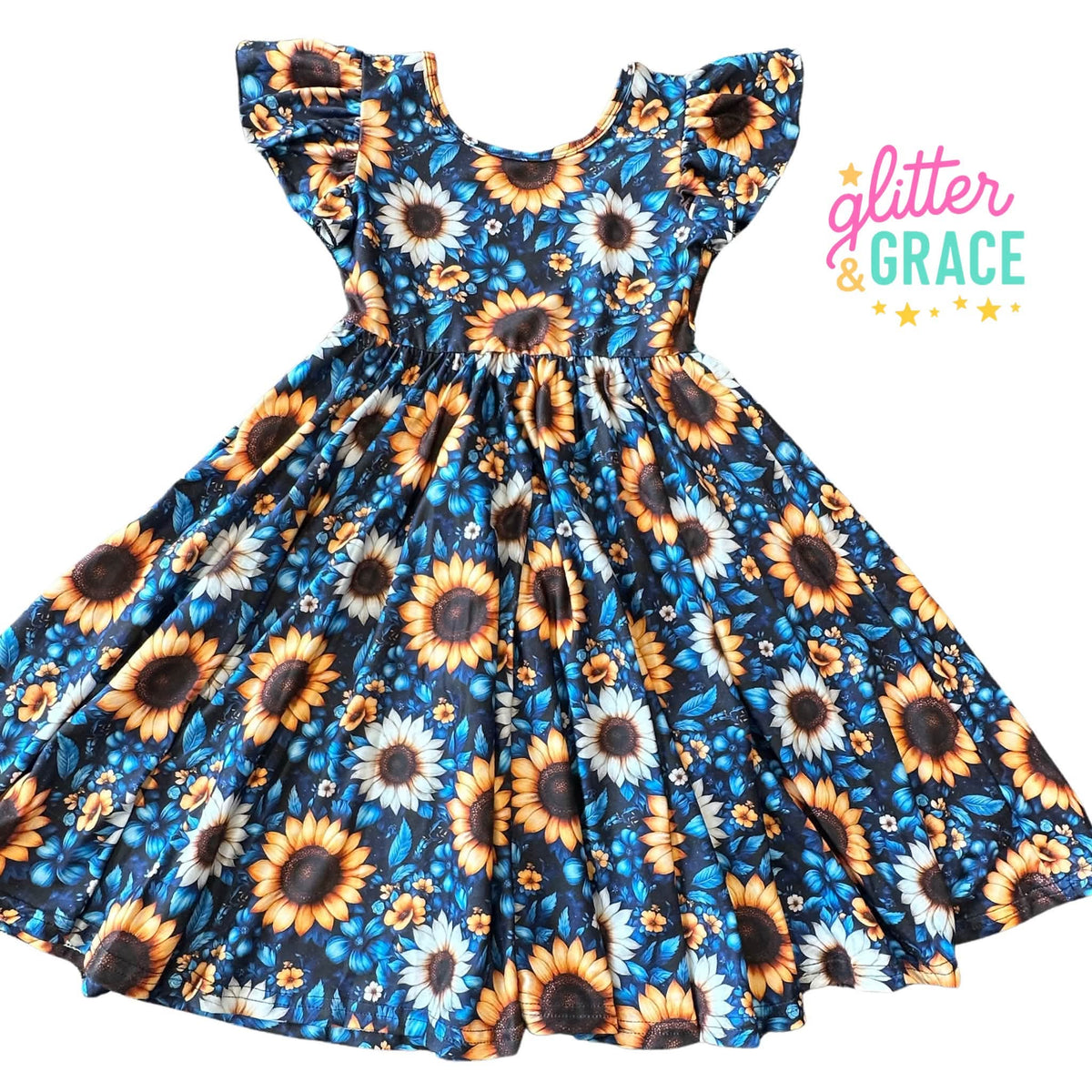 Sunflower Twirl Dress
