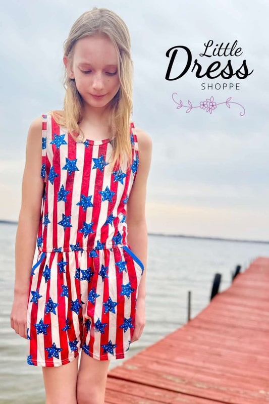 Stripes and Stars Romper