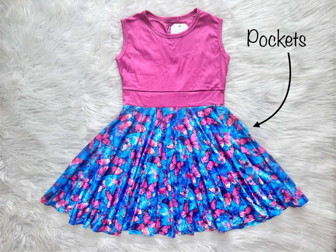 Beautiful Butterfly Twirly Dress