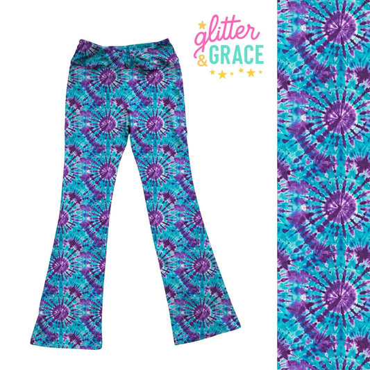 Tie Dye Flare Leggings