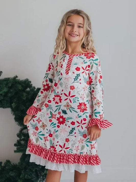 Winter Floral Nightgown