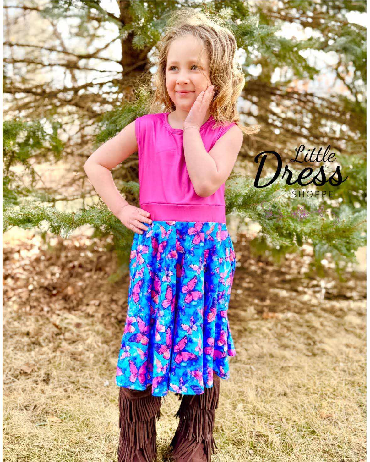 Beautiful Butterfly Twirly Dress