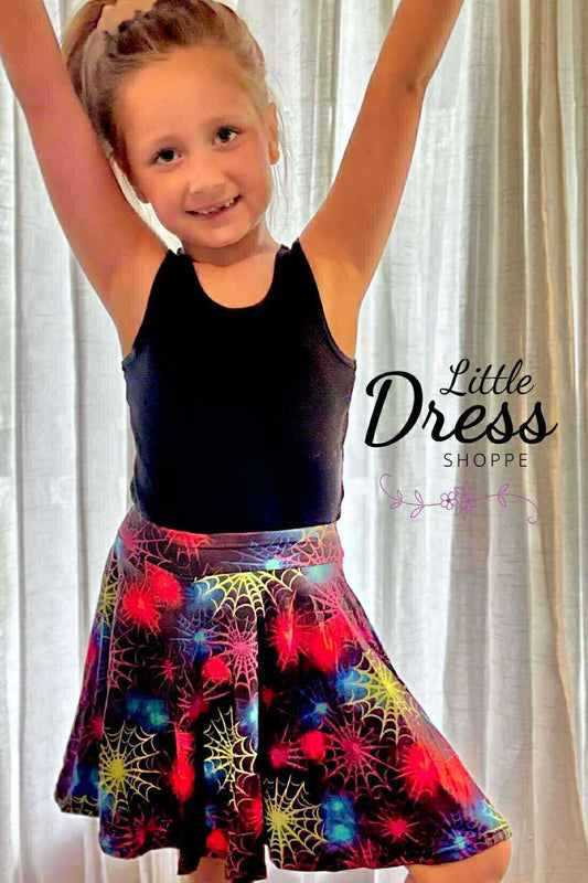 Spider Web Hidden Pocket Skort
