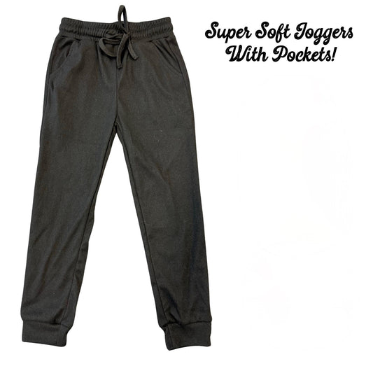 Black Cozy Joggers