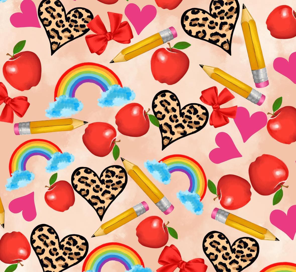 Back to School Rainbows Twirl Dress