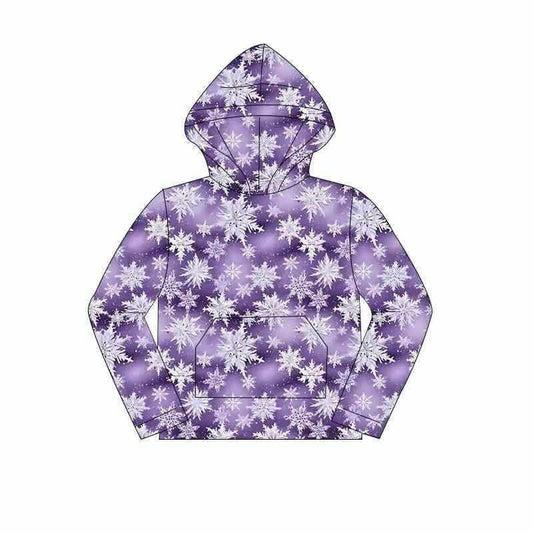Purple Snowflake Hoodie