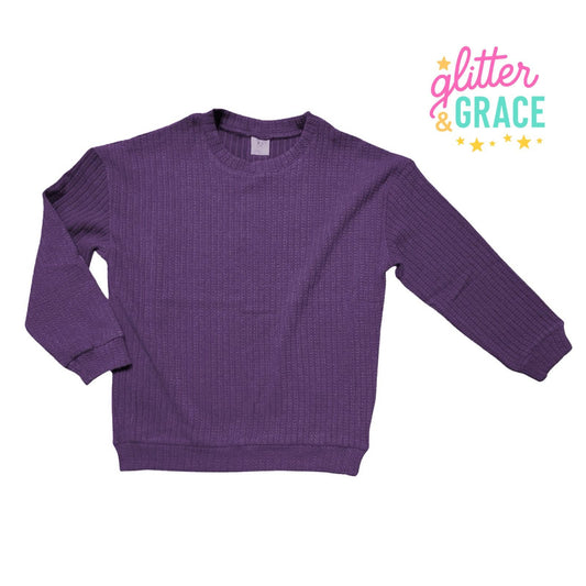 Purple Knit Sweater