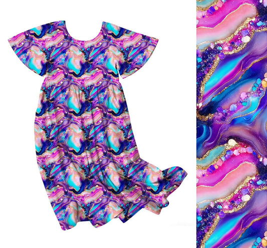 Shimmer & Swirl Maxi Dress