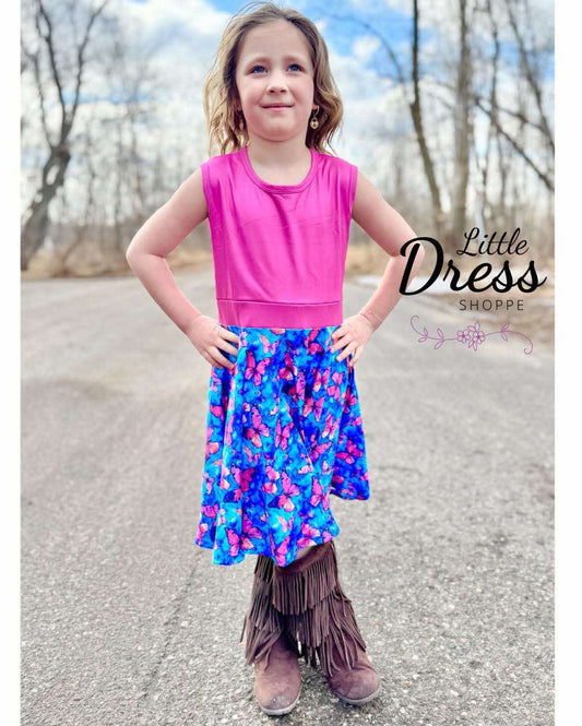 Beautiful Butterfly Twirly Dress