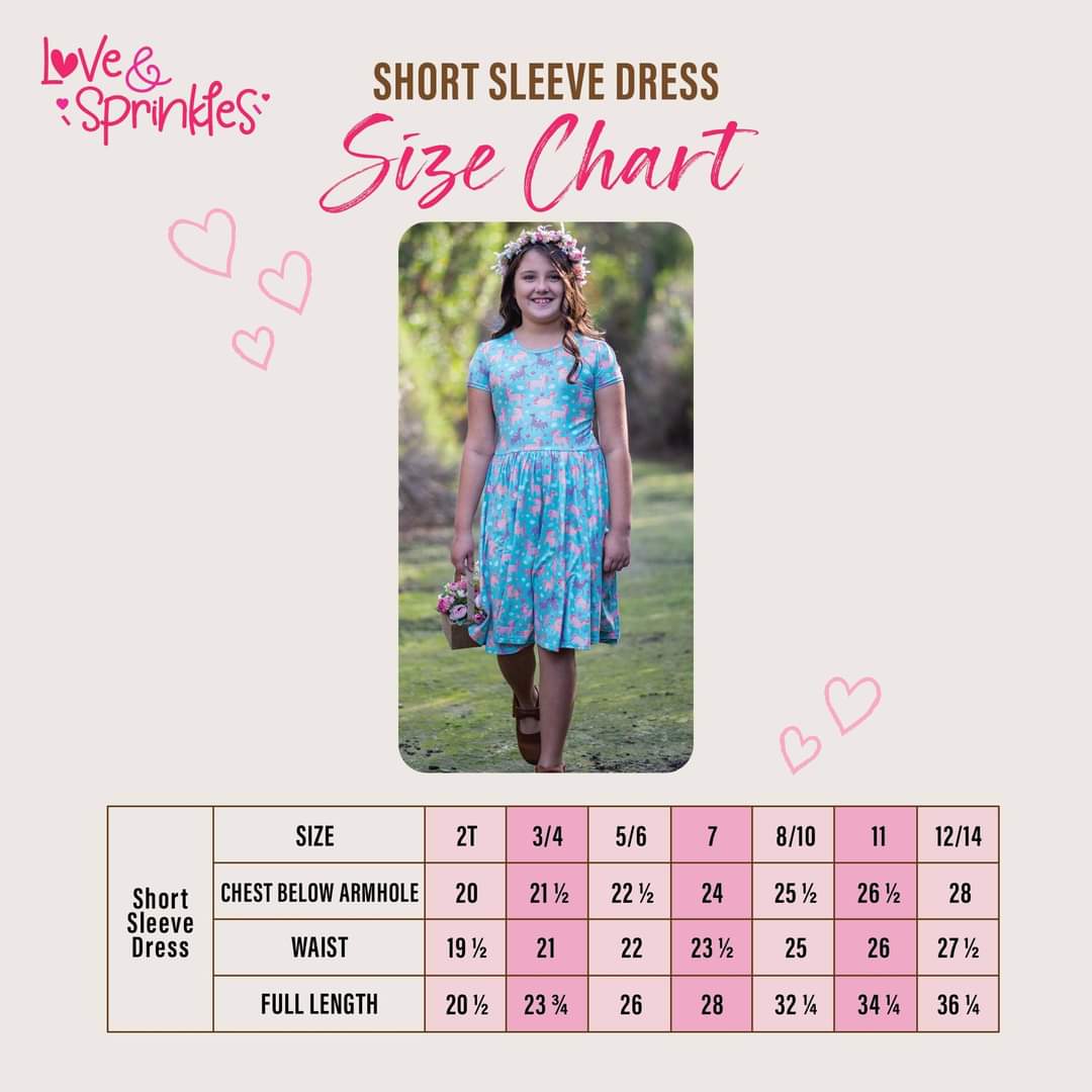Love & Sprinkles Full Bloom Short Sleeve Dress