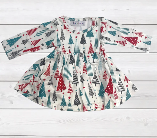 Dainty Little Trees Twirly Dress