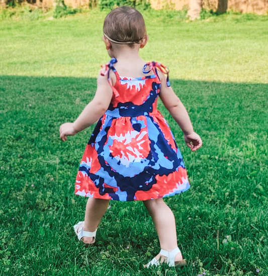 Tie Dye Summer Swing Dress