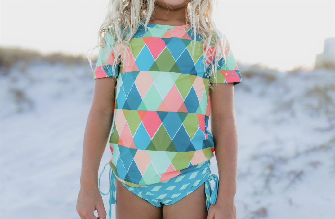 Diamond Rash Guard Set