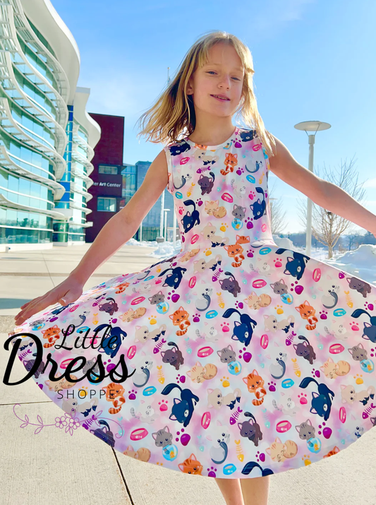 Kitty Twirl Dress